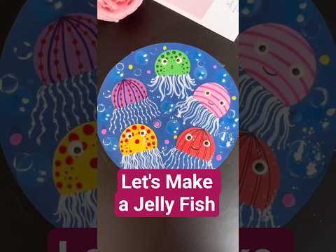 Let's Make a Jelly Fish | Paper Craft #craft #animals