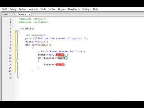Find the Largest Number Using C Arrays