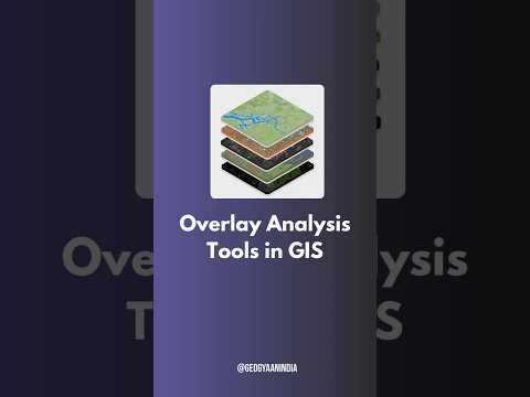 Overlay Analysis Tools in GIS !@geogyaanindia5935  #overlay #analysis #gis #mapping