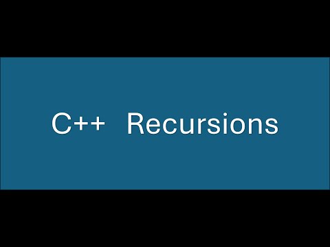 C++ recursions