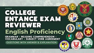 College Entrance Exam Reviewer | English Proficiency Test 1 | Questions with Answers and Explanation