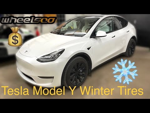 2022 Tesla Model Y Michelin X-ice Snow Winter Tire change DIY
