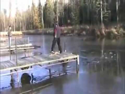 Fat Kid Vs. Frozen Lake
