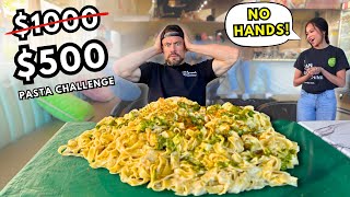 I THOUGHT THIS WAS A $1,000 PASTA CHALLENGE… THEN IT BECAME A $500 RECORD ATTEMPT