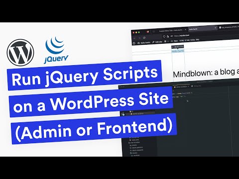 Run jQuery Scripts in WordPress Admin or Frontend