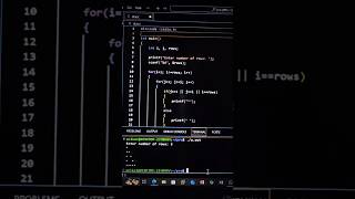 ❤️‍🔥Start pattern in c program❤️‍🔥 #shorts #trending #code
