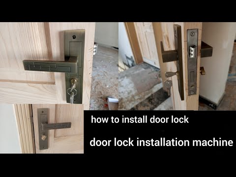 how to install door lock | door lock installation machine