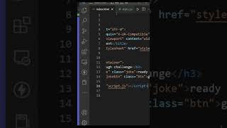 Random generate jokes with Api by using JavaScript (Html, CSS, JS) project- #11 #short