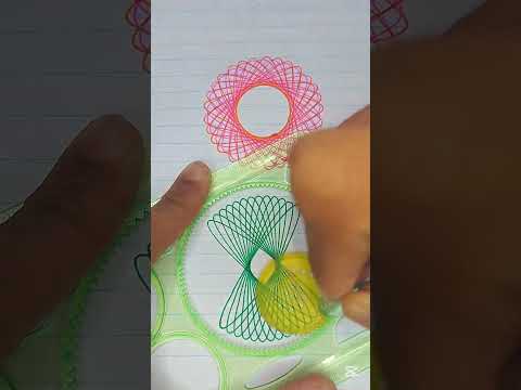 Green Color Spirograph Art ✍️ #spirograph #shorts #asmr #spirographinspiration #art