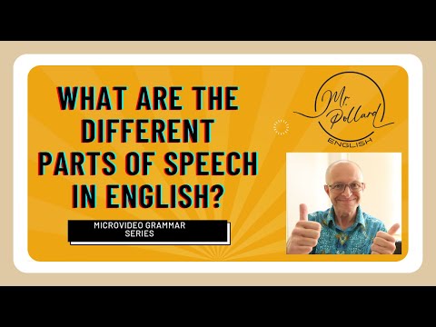 What are parts of speech in English? Learn parts of speech..