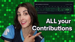 Show ALL your commits on GitHub #Shorts