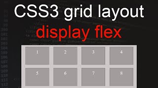 CSS3 grid layout | Display flex use | css3 display flex tutorial | display flex example