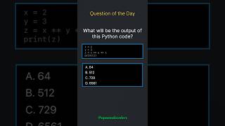Question of the Day – Can You Crack This Python Power Puzzle? ⚡ #python #coding #questionoftheday