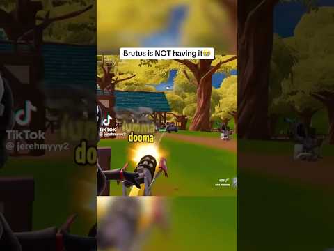 Brutus was NOT having it 😭 #shorts #viralshort #trending #fypage #fortnite #fypp #chapter2remix