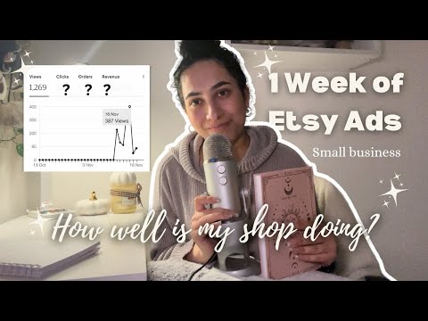 1st week of starting Etsy Ads, How well is My Small Business actually doing? Sales, orders, views