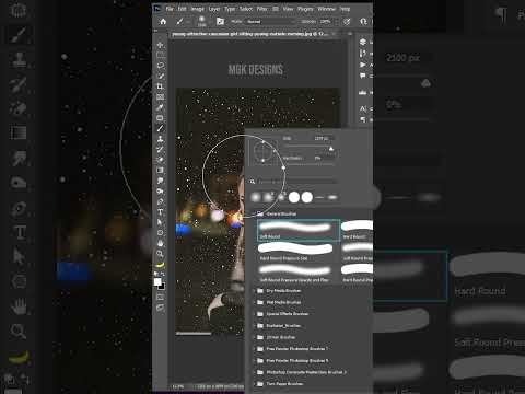 Snow Effects in Photoshop #shortsfeed #shorts