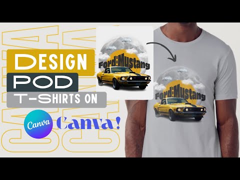 how to design print on demand shirts on canva | 2025 Tutorial