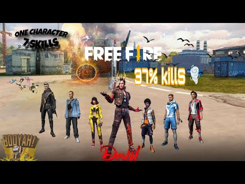 1VS4 37% kills 🌪  impossible devil is🔥🔥 watch the end free fire game play in zombie 🧟‍♂️ mod