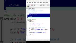 Class 15 | if Statement in C Language | #cprogramming #cprogrammingvideo