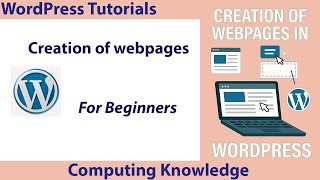 How to Create Web Pages | WordPress Tutorial for Beginners | Step-by-Step Guide