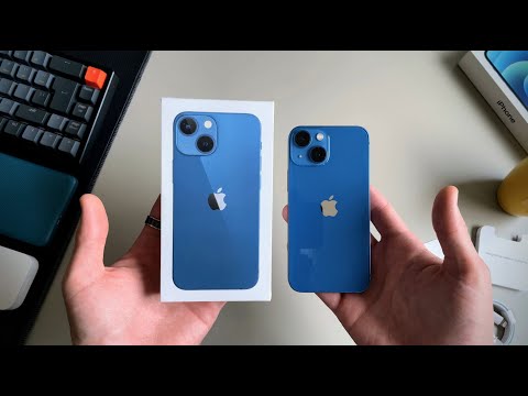 iPhone 13 Mini Unboxing (Blue) in 2023