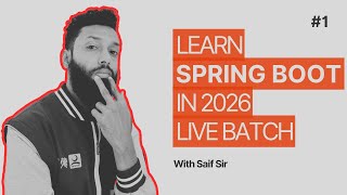 Spring Boot Tutorial in Hindi | Introduction, Features & Maven Explained | Real Live Class | Lect-1