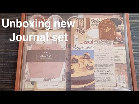 Unboxing new Journal kit | Cocoabrownie| Vintage special| letscribble