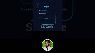 How to create login page. HTML CSS and JavaScript project. #htmlcss #serverside #cssframework #html