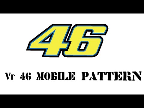 46 mobile pattern  // #How to draw vr 46 mobile pattern in android&ios #90strends #vr46 #20strends