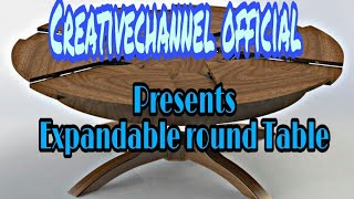 Round table with expandable