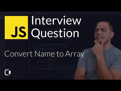 Developer Interview Question | Convert string to array