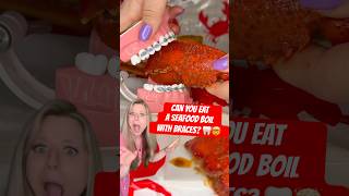 Can you eat a SEAFOOD BOIL with BRACES ON ?! @AvaleneR 👀🤯🦞#braces #seafood #seafoodboil