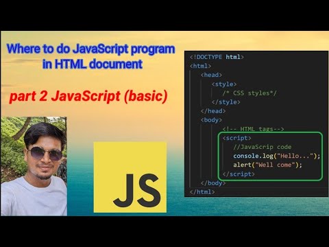 PART 2 JavaScript Basic | Where to do JavaScript code in HTML document | alert message | தமிழ்