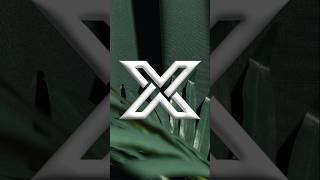 X monogram logo... welcome to Day 24 of my A to Z monogram logos