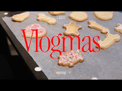 cozy vlogmas 2023 🎄 | christmas tree decorating, christmas markets and baking vegan cookies