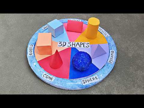 3D Shapes model for School Project | Math shapes project model | 3D geometrical shapes | 2025