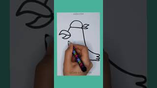 happy bird drawing #art #diydrawing