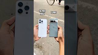 iPhone 16 Pro Max Vs Google Pixel 7 Pro || Camera Zoom Test! #shorts