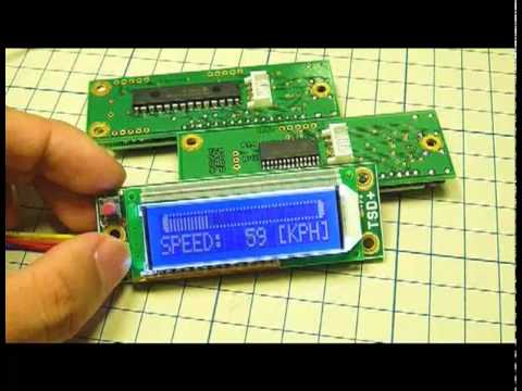 デジタルタコメーター／スピードメーター mikroc 16x2LCD Digital meter
