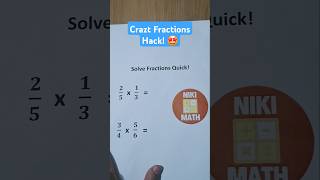 Easy Math Tricks Never Taught in School 😊 #math #mathtricks #fractions
