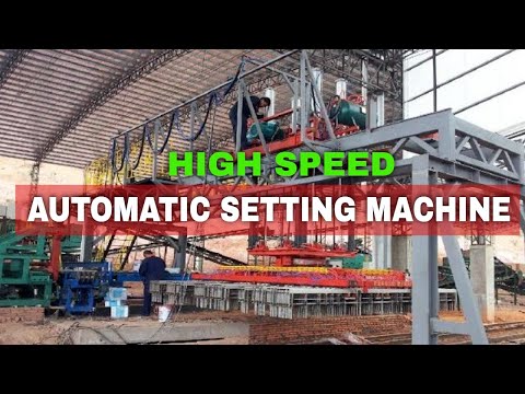 High Speed Automatic Setting Machine for Tunnel Kiln, Hybrid Hoffman Kiln Auto Brick Project