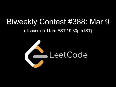 LeetCode Weekly Contest #388 Livestream!