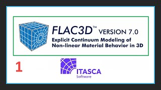 FLAC3D Training Course (session 1 of chapter 1) (English subtitles)