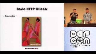 DEFCON 18: Constricting the Web: Offensive Python for Web Hackers 1/4
