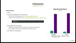 Advanced and Accelerated Data Curation + Visualizations for LLMs with NVIDIA CuML, DBSCAN, and tSNE