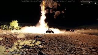 Takistani Insurgent in UN Gear – Midnight Convoy Hit by Chopper, Ends in Fire