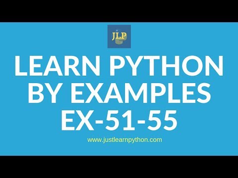 Learn Python By Examples: Exercises - 51- 55