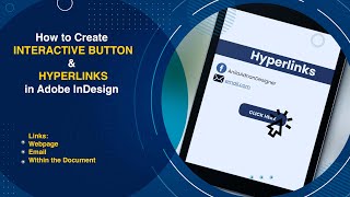 How to Create Interactive Button & Hyperlinks in Adobe InDesign | How to Export Interactive eBook