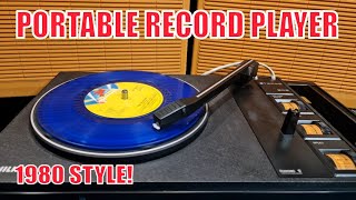 Philips AF 200 Portable Record Player #recordplayer #retrotech #vintagetech #philips #vinyl #1970s
