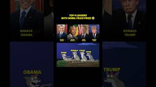 Top 4 Leaders with Nobel Peace Prize 🏆🤣 Funny Meme #trump